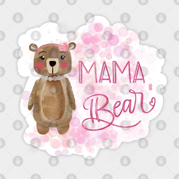 Mama bear Sticker by PrintAmor